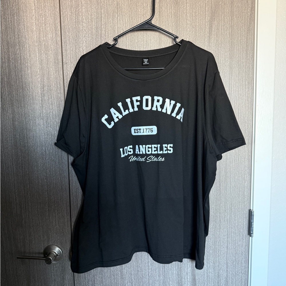 SHEIN Black Los Angeles Graphic Tee